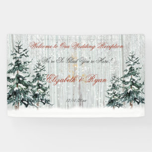 Banderoles Les étoiles de BirchTrees Mariages de Winter Wonde