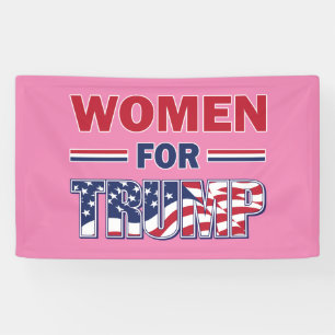 Banderoles Les femmes pour Trump