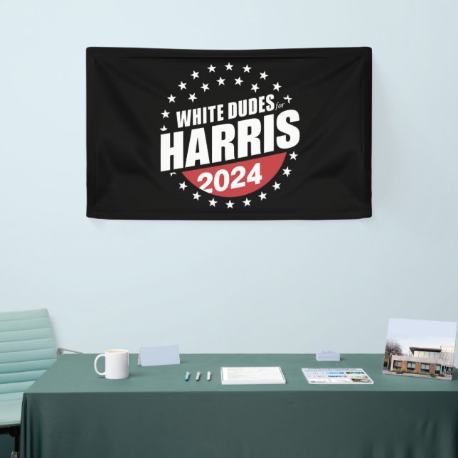 Banderoles Les Mecs Blancs De L'Élection De Kamala Harris 202 (Salon professionnel)