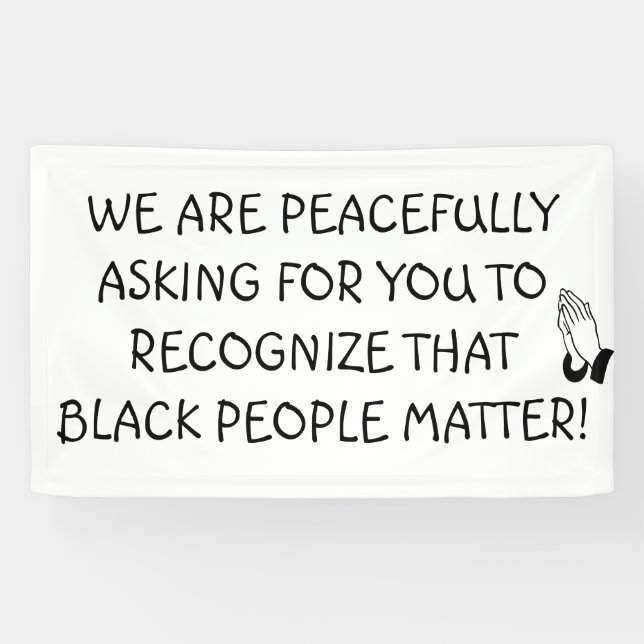 Banderoles Les Noirs importent Des Signes De Manifestation Pa (Horizontal)