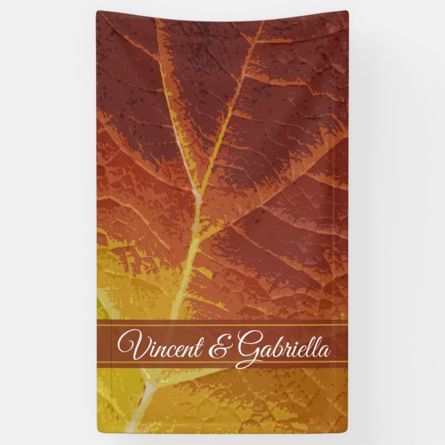Banderoles Les nuances du Mariage d'automne (Vertical)