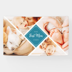 Banderoles Les photos de Best Maman Ever Modern Custom