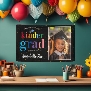 Banderoles Lettres arc-en-ciel colorées   Kinder Graduate Pho