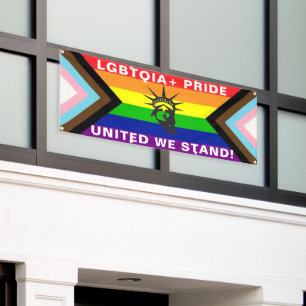 Banderoles LGBTQIA+ "Unis nous nous tenons" FIDE Parade/Mur