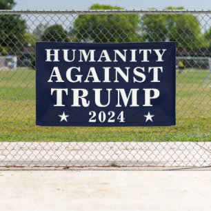 Banderoles L'humanité contre l'élection présidentielle de Tru