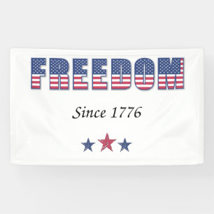 Banderoles Liberté américaine 1776