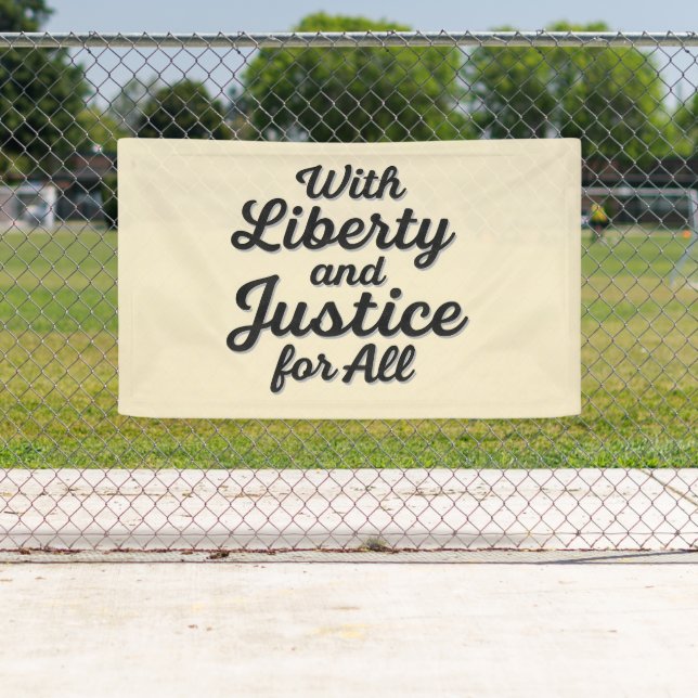 Banderoles Liberté et justice pour tous pour la liberté de pr (En situation)