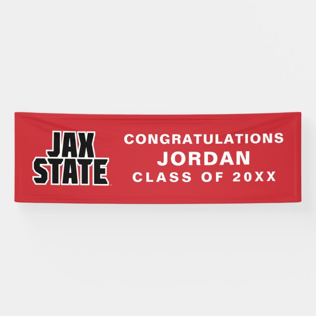 Banderoles Licence de l'Université d'État de Jacksonville (Horizontal)