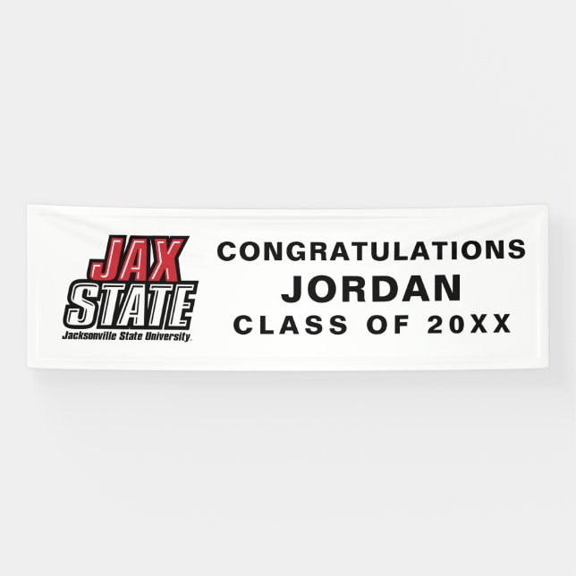 Banderoles Licence de l'Université d'État de Jacksonville (Horizontal)