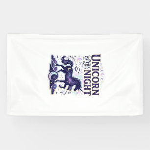 Banderoles Licorne de la conception graphique de nuit Zazzle