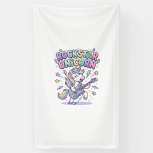 Banderoles Licorne Rockstar Licorne Charmant Vêtements Graphi