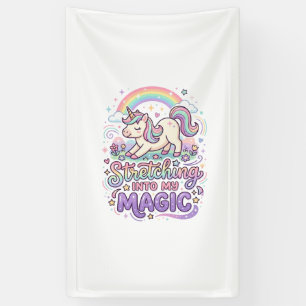 Banderoles Licorne s'étirant dans ma typographie audacieuse m