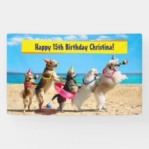 Banderoles Ligne Conga pour la fête des chiens
