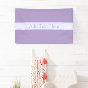 Banderoles Lila clair violet élégant personnalisable