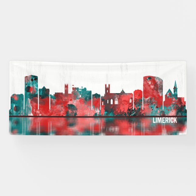 Banderoles Limerick Ireland Skyline (Horizontal)