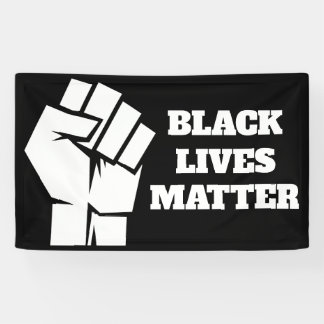 Banderoles L'importance des vies noires