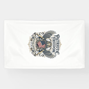 Banderoles Lion Aigle Patriotique Hybride Animal de Garde Pat