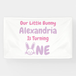 Banderoles Little Bunny 1er anniversaire