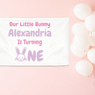 Banderoles Little Bunny 1er anniversaire