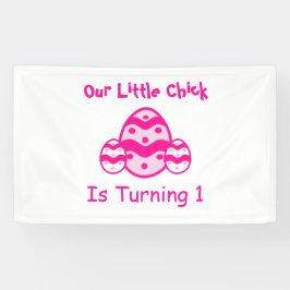 Banderoles Little Chick 1er anniversaire