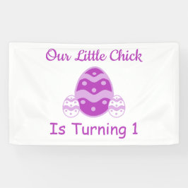 Banderoles Little Chick 1er anniversaire