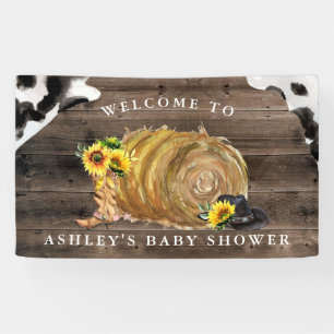 Banderoles Little Cowgirl   Baby shower occidental Bienvenue