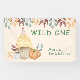 Banderoles Little Mushroom fête d'anniversaire