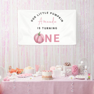 Banderoles Little Pumpkin première fête d'anniversaire