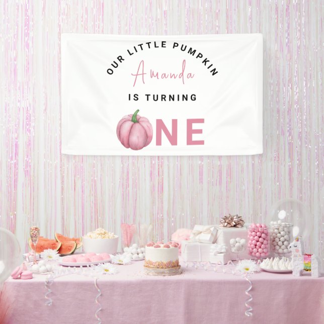 Banderoles Little Pumpkin première fête d'anniversaire (Fête)