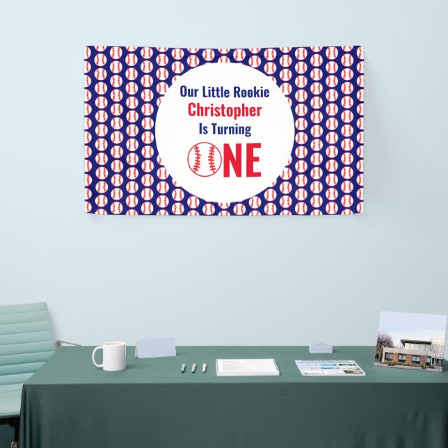 Banderoles Little Rookie Baseball 1er anniversaire (Salon professionnel)