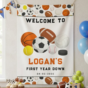 Banderoles Little Rookie Sports 1er Anniversaire Toute une