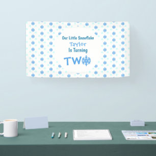 Banderoles Little Snowflake 2e anniversaire