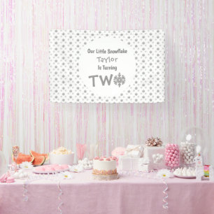 Banderoles Little Snowflake 2e anniversaire