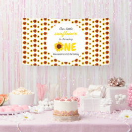Banderoles Little Sunflower 1er anniversaire