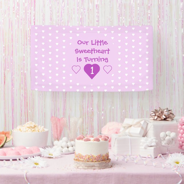 Banderoles Little Sweethee 1er anniversaire (Fête)