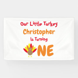 Banderoles Little Turkey 1er anniversaire