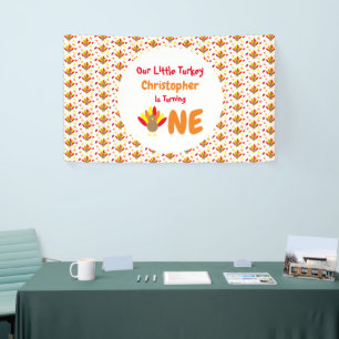 Banderoles Little Turkey 1er anniversaire