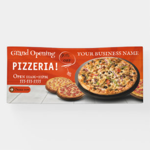 Banderoles Livraison de pizzas Café de pizzas Restaurant de p