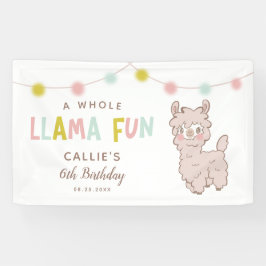 Banderoles Llama Fun Jolie fête d'anniversaire