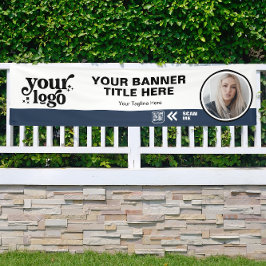 Banderoles Logo de l'entreprise QR Code photo intérieur extér