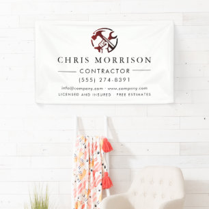 Banderoles Logo de marketing pour l'entreprise de constructio