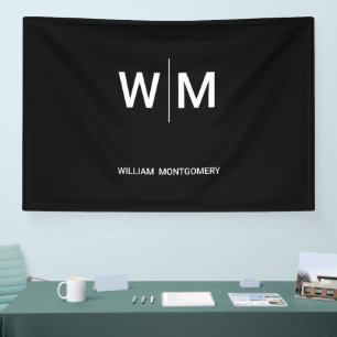 Banderoles Logo de marque noire   Entreprise