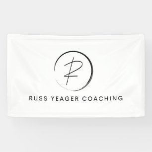 Banderoles Logo de signature de coaching Russ Yeager