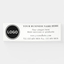 Logo d'entreprise Coordonnées Simple modifiable