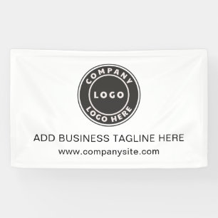 Banderoles Logo d'entreprise et site Web Custom Company