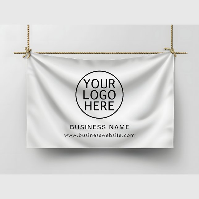 Banderoles Logo d'entreprise et site Web Société Réouverture (Add Your Business Logo Custom Vinyl Banner)