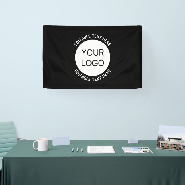 Banderoles Logo d'entreprise ou toute image et texte modifiab (Salon professionnel)