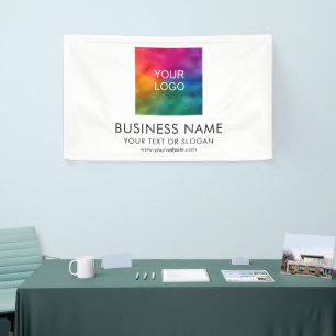 Banderoles Logo d'entreprise personnalisable Modèle moderne é