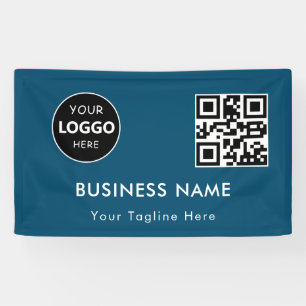 Banderoles Logo d'entreprise personnalisé et code Qr Entrepri