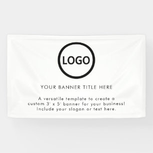 Banderoles Logo d'entreprise professionnel élégant tendance
